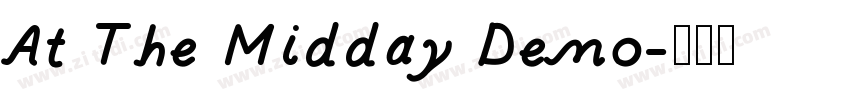 At The Midday Demo字体转换